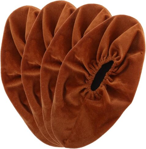 Bowling Shoe Covers Non-Slip Velvet Booties Thick Sturdy Protector for Indoor Use 2 Pairs per Pack Suitable for Adults Anti-Slip Foot Covers for Bowling in Saudi Arabia