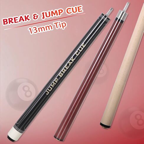 Heavy Hitter 3-Piece Jump Break Cue Stick, 23oz Heavy Jump Break Pool Cue,58 inch Canadian Hard Maple Break Cue, 13mm bakelite tip for Explosive Breaks and Effortless Jumps. in Saudi Arabia