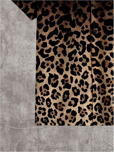 Men's 2 Piece Cheetah Print Vacation Outfits Short Sleeve Cruise Shirts and Leopard Beach Shorts Resort Wear in Saudi Arabia