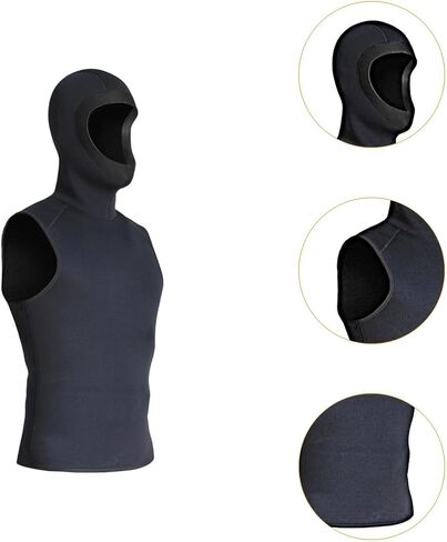 3mm Neoprene Wetsuit Hooded Vest for Men Women, Thermal for Swimming in Saudi Arabia