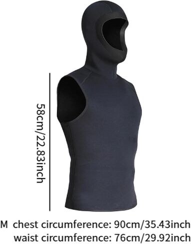 3mm Neoprene Wetsuit Hooded Vest for Men Women, Thermal for Swimming in Saudi Arabia