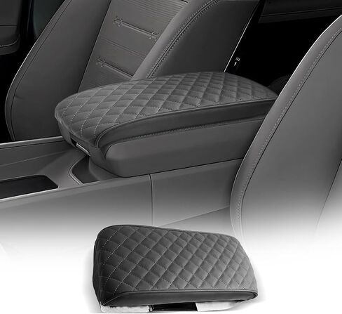 CDEFG for Hyundai Santa Fe 2024 2025 MX5 Center Console Cover Armrest Box Cover for Santa Fe 2024 2025 Accessories Arm Rest Protector Santa Fe SE/SEL/XRT/Limited/Calligraphy (Dark Gray in Saudi Arabia