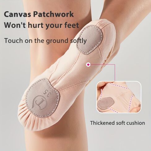 Women's Foldable Ballet Shoes Lightweight Dance Shoes Anti Slip Soft Yoga Shoes for Dancing in Saudi Arabia