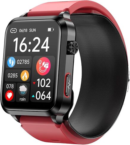 ضغط الدم الذكي مع كفة مضخة الهواء ، 1.92 "Health Monitor Oxygen/درجة الحرارة/معدل ضربات القلب ، 120+ رياضة ، بطارية لمدة 30 يومًا ، IP68 مقاومة للماء ، Android iOS Tracker للرجال النساء (الأزرق) in Saudi Arabia