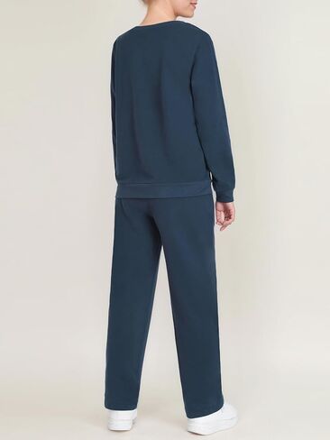 Weintee Women's Petite Jogging Suit Sets Sweatpants and Sweatshirts V Neck Tracksuits Cotton Sweatsuits in Kuwait