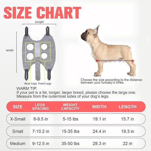 Pawchie Dog Grooming Hammock Harness للكلاب والقطط مع أليف مسمار Clipper Trimmer - Cat Hanger Sling لتقليم الأظافر - كيس أرجوحة الكلب لكلب صغير متوسط ​​كبير ، أزرق S in Saudi Arabia