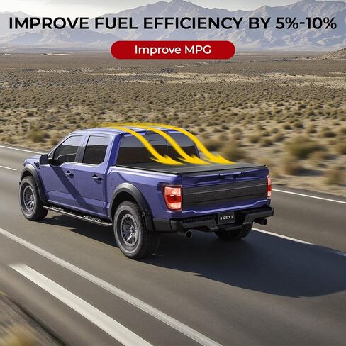 FPR Hard Tri Truck Cover Truck Cover يناسب Ford Maverick 2022-2025 مع سرير 4.5 قدم (54.4 " in Kuwait