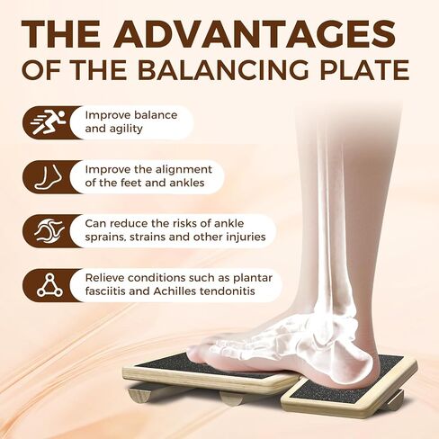 Ankle Balance Board for Stability Training, Sprain Rehabilitation and Posture Correction, Home Gym Equipment for Single Leg Balance Board Fitness and Strength Training in Saudi Arabia