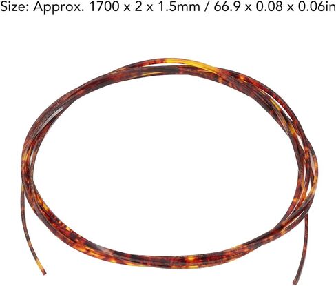 Guitar Binding Strips, Red Celluloid, 66.9 x 0.08 x 0.06 inches, 2-Pack, for Acoustic and Classical Guitars in Kuwait