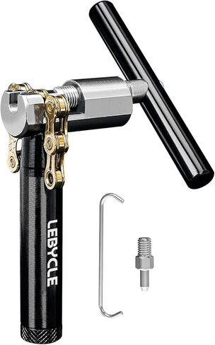 أداة سلسلة الدراجة لسلاسل السرعة 6-12، قاطع سلسلة مع قاعدة تخزين، فولاذ مقوى HRC47/49، مقبض ممتد، دبوس احتياطي وخطاف سلسلة لدراجات الطرق والجبال in Kuwait