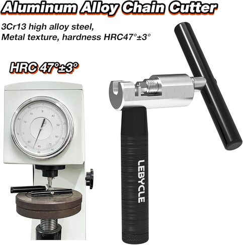 أداة سلسلة الدراجة لسلاسل السرعة 6-12، قاطع سلسلة مع قاعدة تخزين، فولاذ مقوى HRC47/49، مقبض ممتد، دبوس احتياطي وخطاف سلسلة لدراجات الطرق والجبال in Kuwait