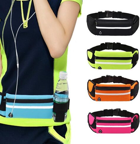 Ultra-Thin Hidden Belt Bag Unisex - Waterproof Mini Phone Pack for Running Cycling Daily Wear in Saudi Arabia