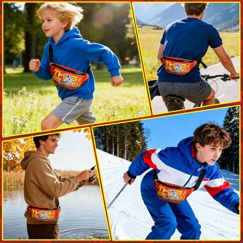 Comic Style Fanny Pack for Men,Women&Teens–Bold Graphic Waist Bag with Hero Print,Adjustable Strap,Lightweight Belt Bag for Travel,Running,Hiking,Festivals or Everyday Use,Great Gift Idea (DC,DC-0070) in Kuwait