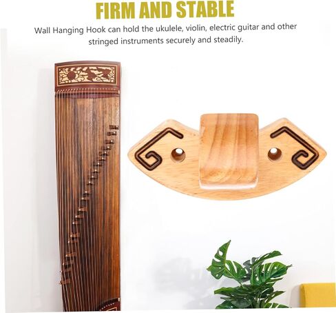 شماعة تثبيت على الحائط لرف تعليق Guzheng بدون مثقاب للقيثارات الصوتية والقيثارة، تصميم قابل للتعديل، خطافات قوية، حل تخزين الحائط موفر للمساحة in Saudi Arabia