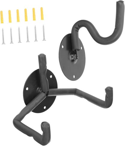 1 Set Horizontal Guitar Wall Mount Holder Durable Metal Hanger for Electric Acoustic Bass Violin Ukulele Easy Installation with Screw Kit Versatile Display Rack in Saudi Arabia