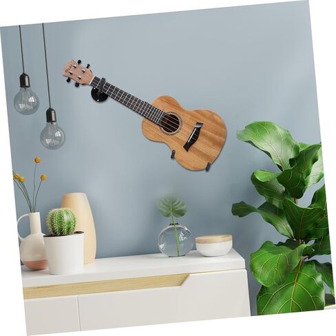 1 Set Horizontal Guitar Wall Mount Holder Durable Metal Hanger for Electric Acoustic Bass Violin Ukulele Easy Installation with Screw Kit Versatile Display Rack in Saudi Arabia