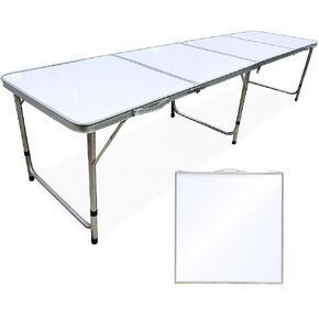 Tipsy Together Dry Erase Beer Pong Table, 8ft x 2ft, Foldable Portable Party Game Table, Tournament Size, Whiteboard Surface, Interactive Game Table for Game Night, Home Parties, Camping. in Saudi Arabia