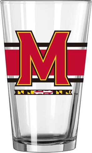 Logo Brands NCAA 16 oz Pint Glass - Durable Glass With Bold Team Color– Chip-Resistant Rim Drinkware For Fans, Tailgates, Home Bars & Everyday Use in Saudi Arabia