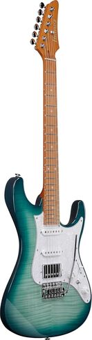 Ibanez AZ22S1F Standard 6-String Right-Handed Electric Guitar with Roasted Maple Neck and Jatoba Fretboard (Transparent Turquoise Burst) in Saudi Arabia