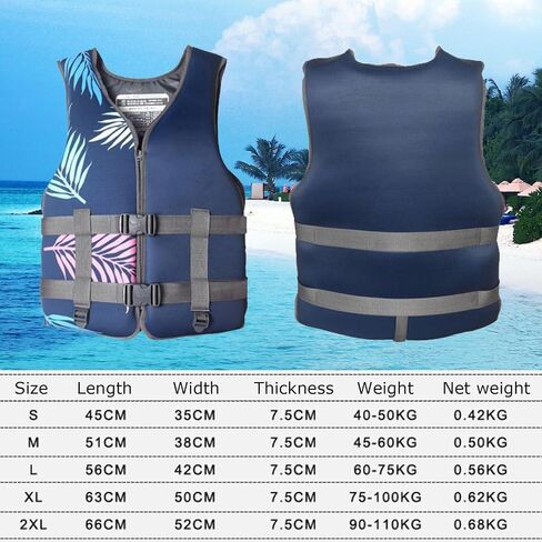 Water Kayaking Jacket, High Buoyancy Swim Vest with Adjustable Safety Strap for Boating Fishing Surfing(Blue,Medium) in Saudi Arabia