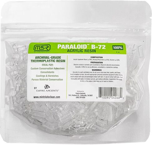 Paraloid B-72 Crystals-Mint State Restoration (MSR) 100 ٪ راتنج الأكريليك ، من الدرجة الأرشيفية (16 أوقية) in Saudi Arabia