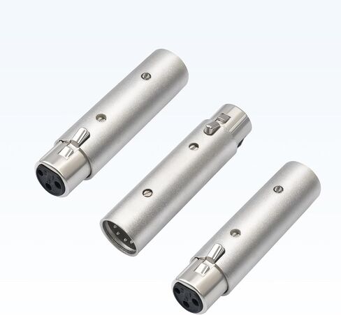 XLR 5-Pin Female إلى محول ذكور من 3 أسنان-محول إشارة DMX/الصوت المهنية ، موصلات قفل سبيكة الزنك ، كابل محمي لإضاءة المسرح و Pro Audio 3 حزم in Kuwait