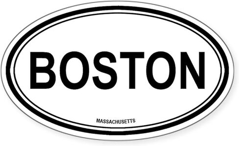 Cafepress Boston (Massachusetts) ملصق مصد أو بيضاوي للسيارة in Saudi Arabia