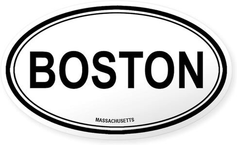 Cafepress Boston (Massachusetts) ملصق مصد أو بيضاوي للسيارة in Kuwait