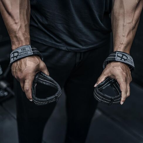 أشرطة Deadlift - الشكل 8 أحزمة رفع الأثقال لرفع الأثقال ، كمال الأجسام ، رجل قوي - يدعم القبضة الشاقة لفات المعصم للرجال والنساء in Saudi Arabia