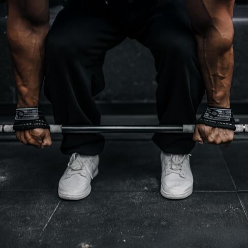 أشرطة Deadlift - الشكل 8 أحزمة رفع الأثقال لرفع الأثقال ، كمال الأجسام ، رجل قوي - يدعم القبضة الشاقة لفات المعصم للرجال والنساء in Saudi Arabia
