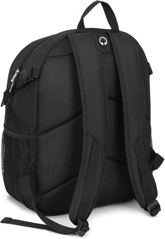 Basketball Backpack with Shoe and Ball Compartment - 38L Large Sports Equipment Bag for Basketball, Football, Soccer, Volleyball, Training and Gym for Men and Women, Black Water-Resistant Bag in Saudi Arabia