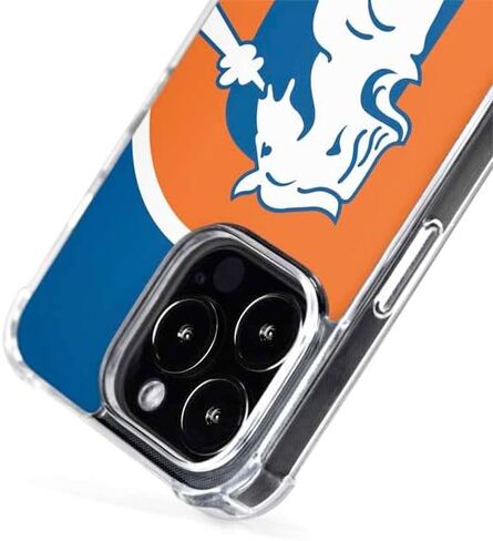 Skinit Phone Case Compatible with MagSafe iPhone 15 Pro Max - Officially Licensed NFL Denver Broncos Retro Logo Design in Saudi Arabia