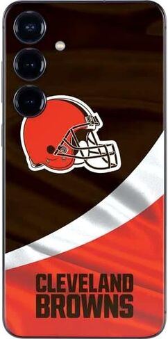 ملصق هاتف Skinit متوافق مع هاتف Galaxy A16 5G - مرخص رسميًا من NFL Cleveland Browns - تصميم بلاست in Saudi Arabia