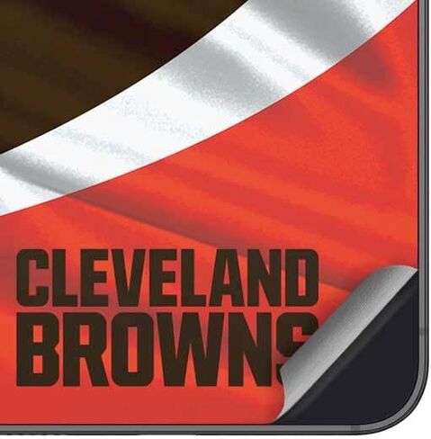 ملصق هاتف Skinit متوافق مع هاتف Galaxy A16 5G - مرخص رسميًا من NFL Cleveland Browns - تصميم بلاست in Saudi Arabia