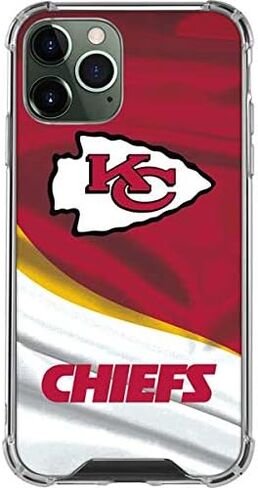 Skinit Clear Phone Case Compatible with iPhone 12 Pro Max - Officially Licensed NFL Kansas City Chiefs Design in Saudi Arabia