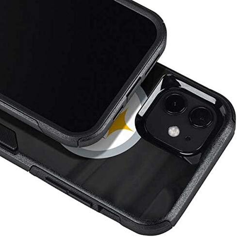 غلاف هاتف من Skinit متوافق مع حافظة OtterBox Commuter لهاتف iPhone 12 - تصميم مرخص رسميًا من NFL Pittsburgh Steelers in Saudi Arabia