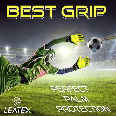 Youth Football Gloves – Kids Soccer Goalie Gloves, Strong Grip Youth Goalie Glove for Boys & Girls – Breathable Goalkeeper Gloves for Training in Saudi Arabia