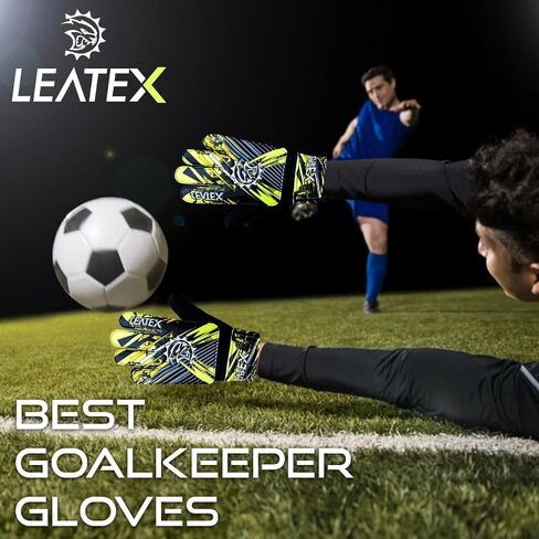 Youth Football Gloves – Kids Soccer Goalie Gloves, Strong Grip Youth Goalie Glove for Boys & Girls – Breathable Goalkeeper Gloves for Training in Saudi Arabia