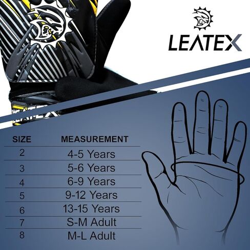 قفازات كرة القدم للشباب - قفازات حارس المرمى لكرة القدم للأطفال، قفاز حارس المرمى الشبابي ذو قبضة قوية للأولاد والبنات - قفازات حارس المرمى القابلة للتنفس للتدريب in Kuwait