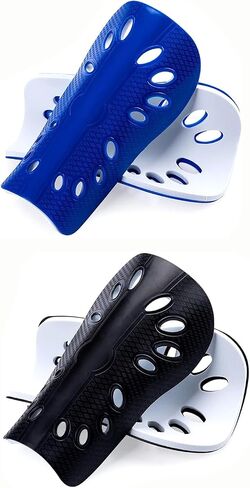 2 Pairs Soccer Shin Guards, 6.4 × 4 Inch Breathable Shin Guard Sleeves for Men&Women Football Games in Saudi Arabia