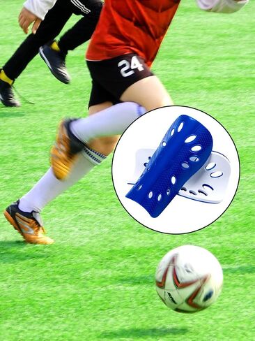 2 Pairs Soccer Shin Guards, 6.4 × 4 Inch Breathable Shin Guard Sleeves for Men&Women Football Games in Saudi Arabia