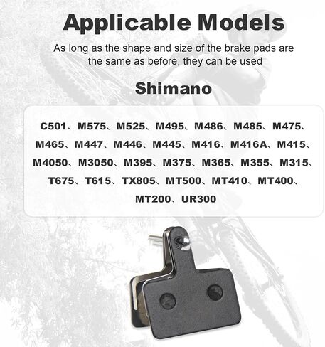 Bike Brake Pads,4 Pairs Resin Bicycle Brake Pads,35mm*31mm Bike Disc Brake Pads Compatible with TRP Tektro Shimano Deore Br,for Mountain Bike/Road Bike/Ebike/MTB in Kuwait
