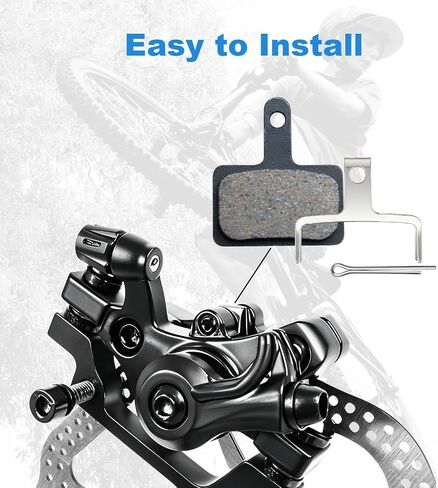 Bike Brake Pads,4 Pairs Resin Bicycle Brake Pads,35mm*31mm Bike Disc Brake Pads Compatible with TRP Tektro Shimano Deore Br,for Mountain Bike/Road Bike/Ebike/MTB in Kuwait
