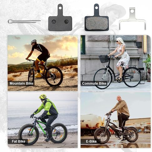 Bike Brake Pads,4 Pairs Resin Bicycle Brake Pads,35mm*31mm Bike Disc Brake Pads Compatible with TRP Tektro Shimano Deore Br,for Mountain Bike/Road Bike/Ebike/MTB in Kuwait