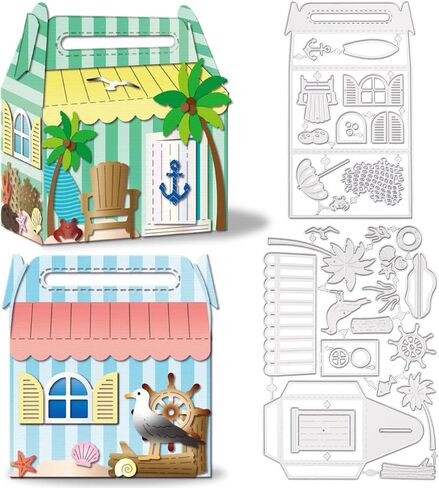 المخلوقات البحرية Globleland قطع يموت من أجل DIY Scrapbooking Metal Summer Ocean موضوع يموت المحيط حيوانات Octopus Seahorse Die Cuts لصنع البطاقات. in Saudi Arabia