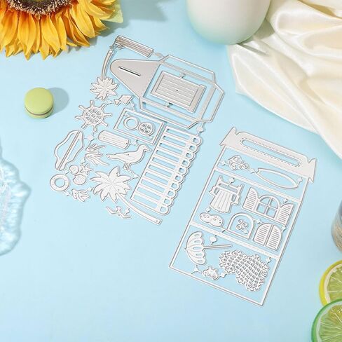 المخلوقات البحرية Globleland قطع يموت من أجل DIY Scrapbooking Metal Summer Ocean موضوع يموت المحيط حيوانات Octopus Seahorse Die Cuts لصنع البطاقات. in Saudi Arabia