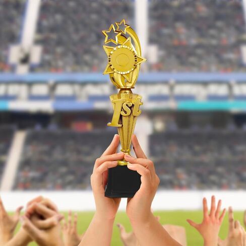 NOLITOY 14 Inch Star-Shaped Trophy for Boy Girl, 1st Place Trophy First Place Award for Soccer Competitions, Celebrations and School Events in Saudi Arabia