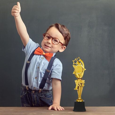 NOLITOY 14 Inch Star-Shaped Trophy for Boy Girl, 1st Place Trophy First Place Award for Soccer Competitions, Celebrations and School Events in Saudi Arabia