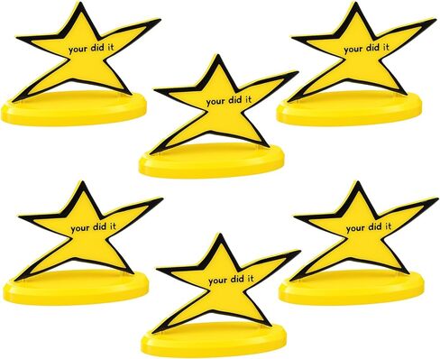 6 قطع من الكأس المضحكة مع نقش فكاهي لكأس النجمة المضحكة، هدايا التخرج لزملاء العمل، ديكور مكتب لطيف، هدية عيد ميلاد، هدية تشجيعية in Kuwait