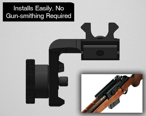 Gotical 4-Point Locking Deluxe M14/M1A Scope Mount, Over 6-inch fully Picatinny-compatible top rail with 15 slots, Side plate features locking point, Installs easily, no gunsmithing required in Saudi Arabia